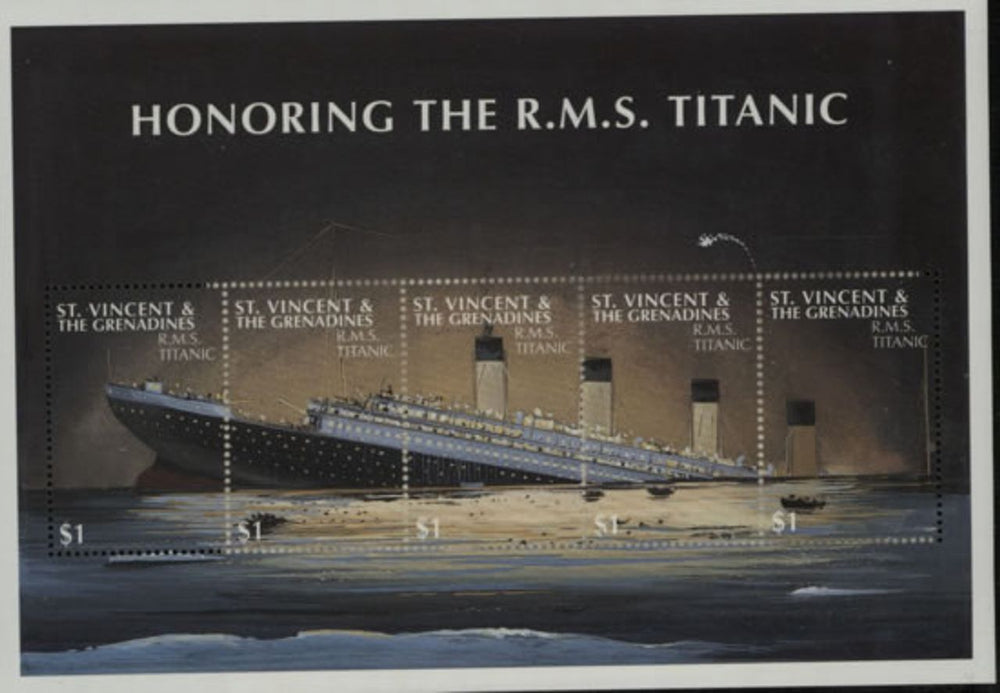 RMS Titanic Honoring The R.M.S. Titanic UK memorabilia COMMEMORATIVE STAMPS