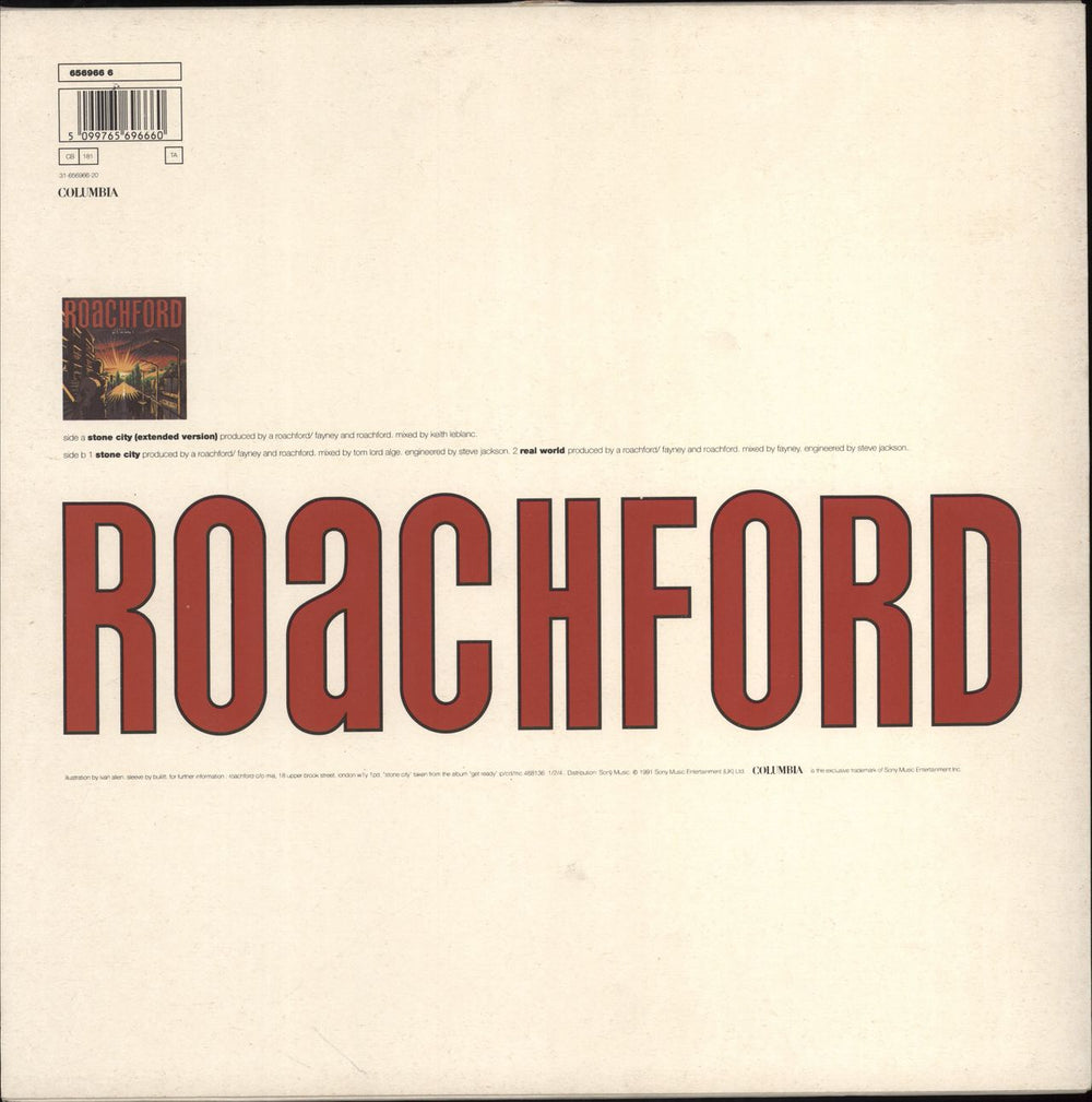 Roachford Stone City UK 12" vinyl single (12 inch record / Maxi-single) 5099765670561