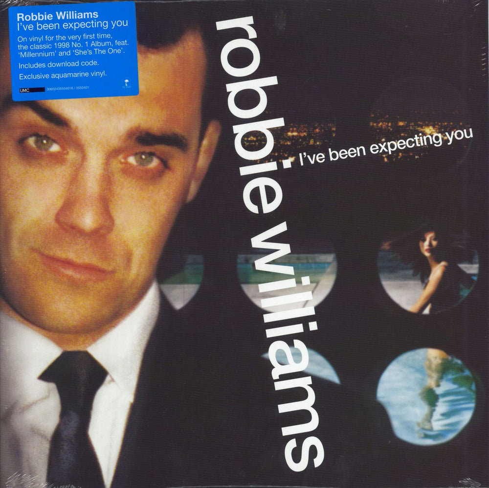 Robbie Williams I've Been Expecting You - Aquamarine Vinyl - Sealed UK vinyl LP album (LP record) 00602435504018