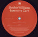 Robbie Williams Intensive Care UK 2-LP vinyl record set (Double LP Album) RWI2LIN337949