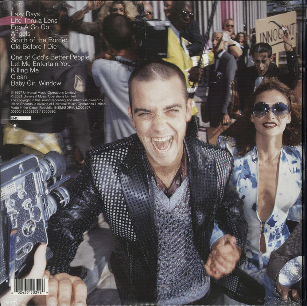 Robbie Williams Life Thru A Lens - White Vinyl - Sealed UK vinyl LP album (LP record) 602435503929