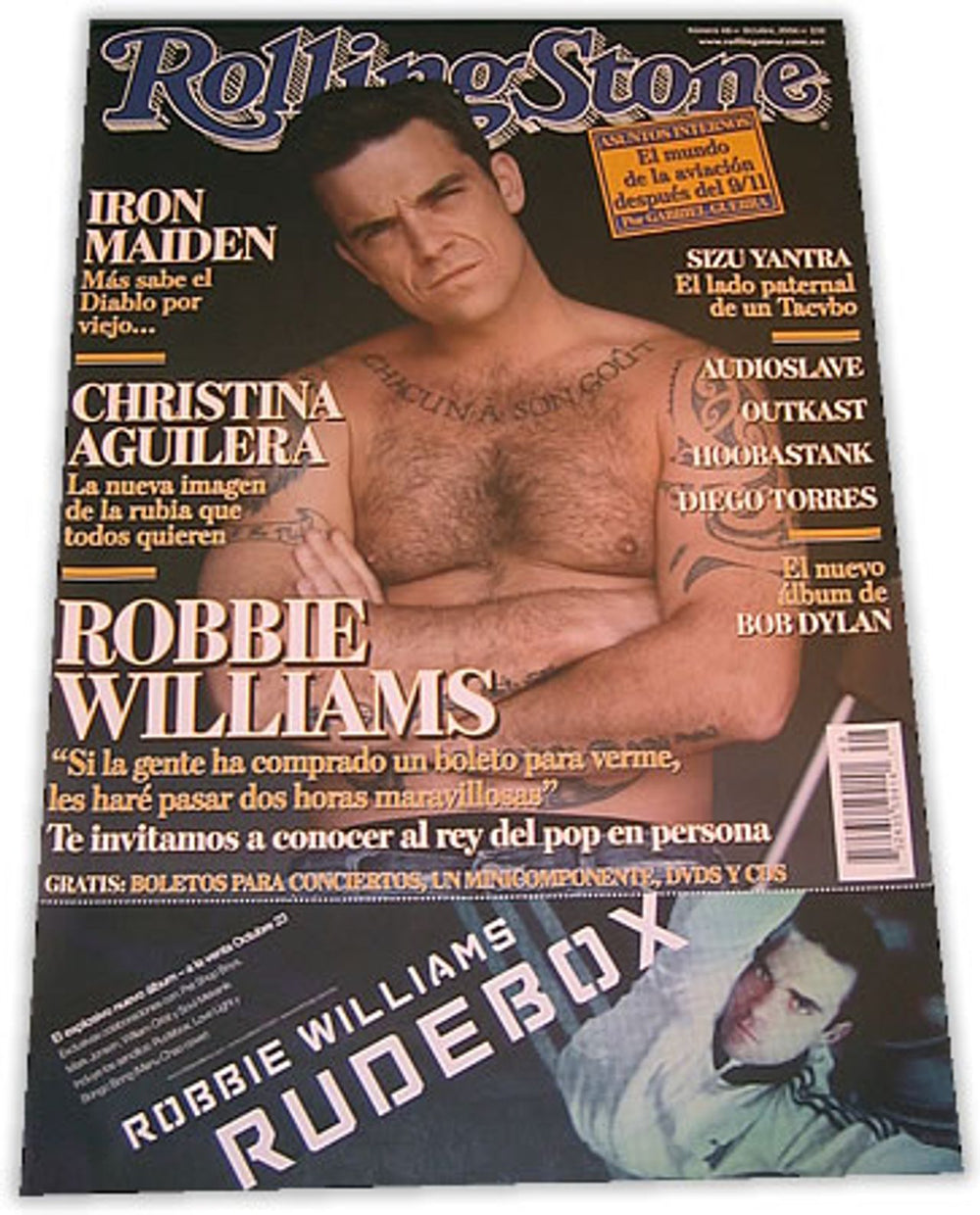 Robbie Williams Rolling Stone Mexican Promo poster PROMO POSTER