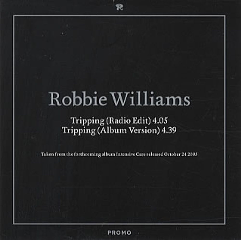 Robbie Williams Tripping UK Promo CD single (CD5 / 5") 34072120