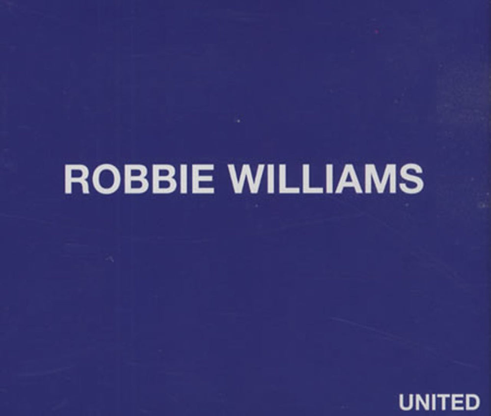 Robbie Williams United Dutch Promo CD single (CD5 / 5") CDSP220
