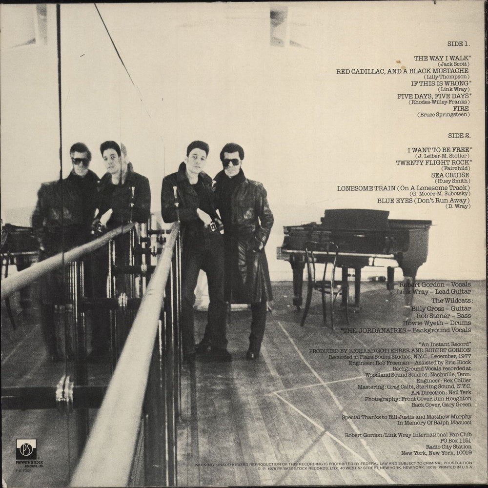 Robert Gordon Fresh Fish Special US vinyl LP album (LP record)