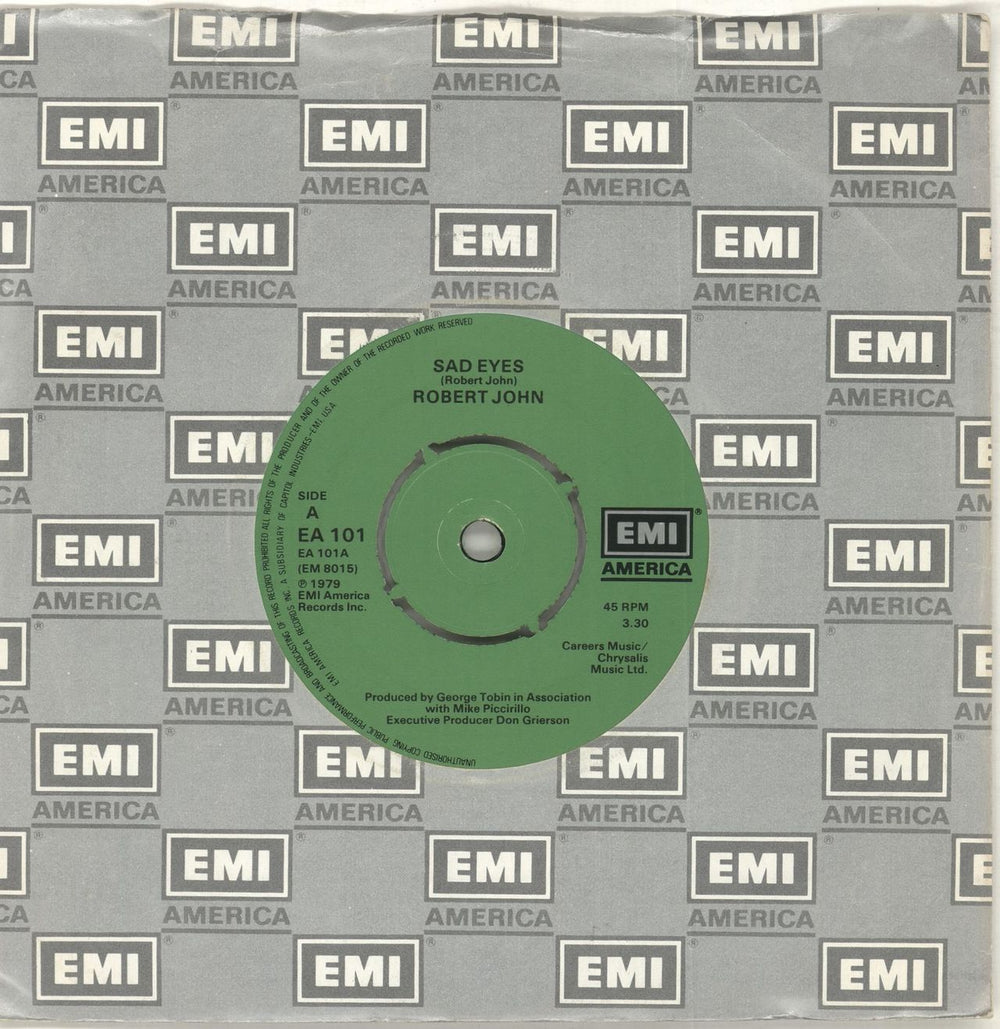 Robert John Sad Eyes US 7" vinyl single (7 inch record / 45) EA101