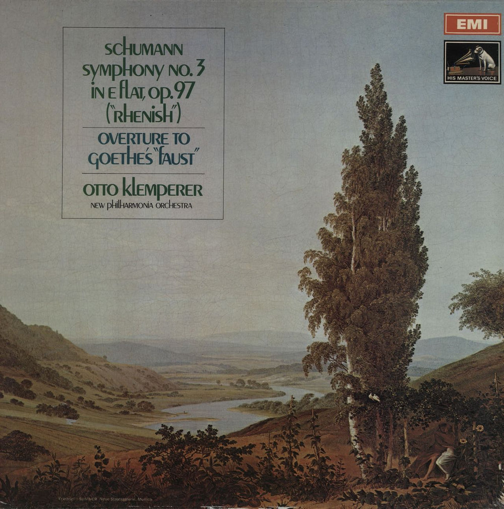 Robert Schumann Schumann: Symphony No. 3 in E flat, Op. 97 ("Rhenish") / Overture To Goethe's "Faust" UK vinyl LP album (LP record) ASD2547