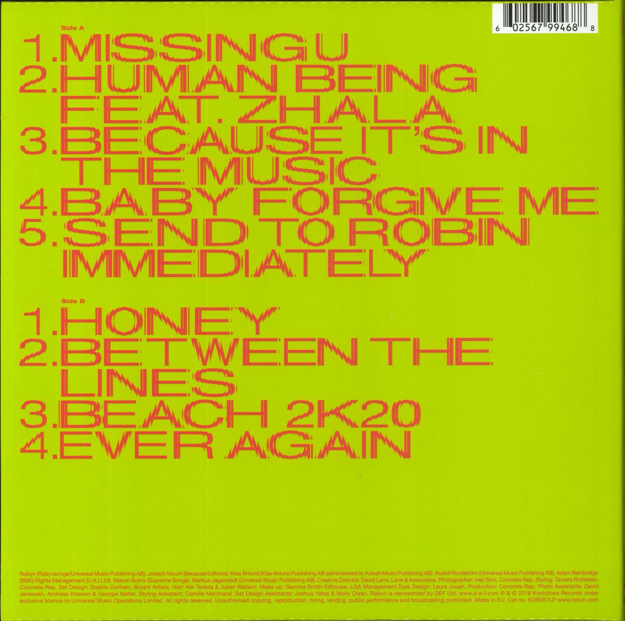 kondom Robust fatning Robyn Honey UK Vinyl LP — RareVinyl.com