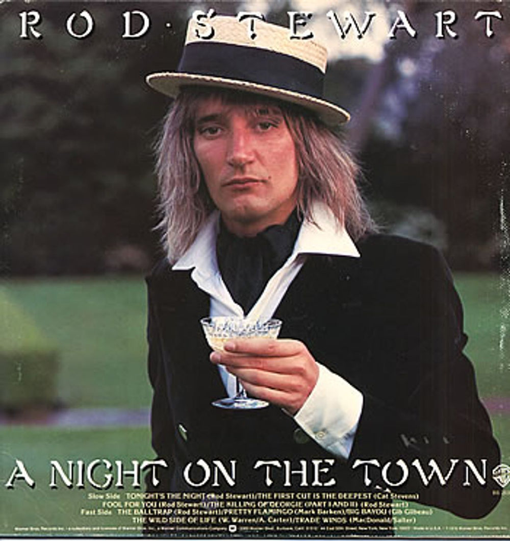 Rod Stewart A Night On The Town US vinyl LP album (LP record) BS2938