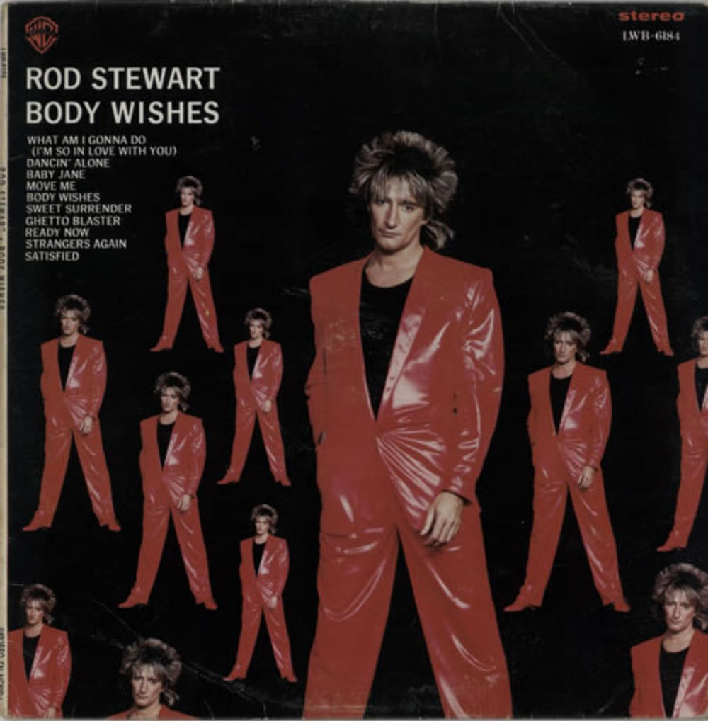 Rod Stewart Body Wishes Mexican vinyl LP album (LP record) LWB-6184