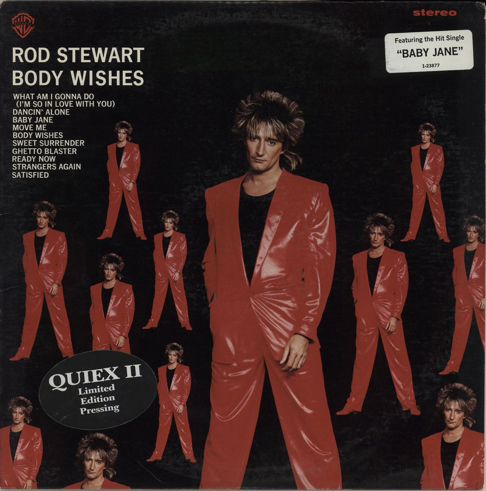 Rod Stewart Body Wishes US Promo vinyl LP album (LP record) 1-23877