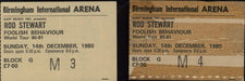 Rod Stewart Foolish Behaviour World Tour 80/81 + 2 Ticket Stubs UK tour programme RODTRFO785784