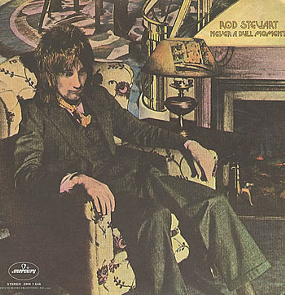 Rod Stewart Never A Dull Moment US vinyl LP album (LP record) SRM-1-646