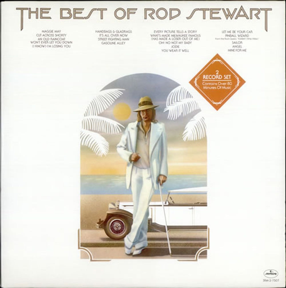 Rod Stewart The Best Of Rod Stewart Canadian 2-LP vinyl record set (Double LP Album) SRM-2-7507