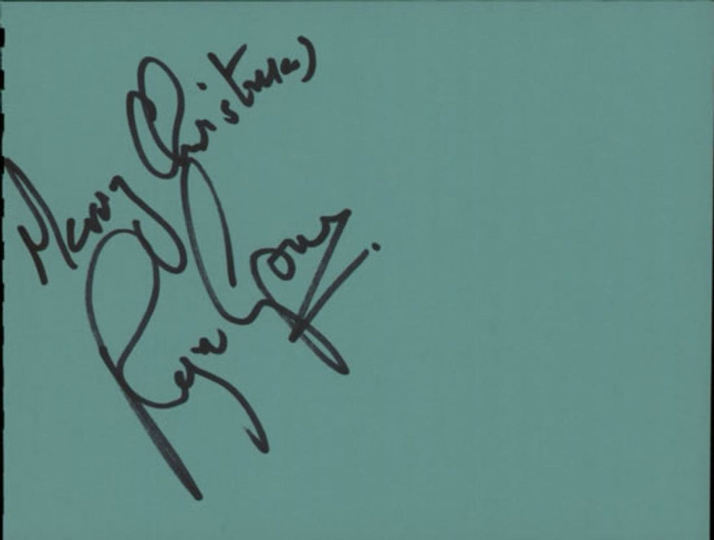 Roger Chapman Page From An Autograph Book UK memorabilia AUTOGRAPH