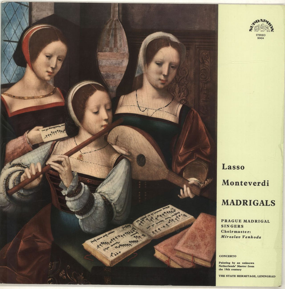 Roland De Lassus Madrigals Czech vinyl LP album (LP record) SUAST50434