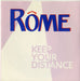 Rôme Keep Your Distance UK 7" vinyl single (7 inch record / 45) PLOT7001