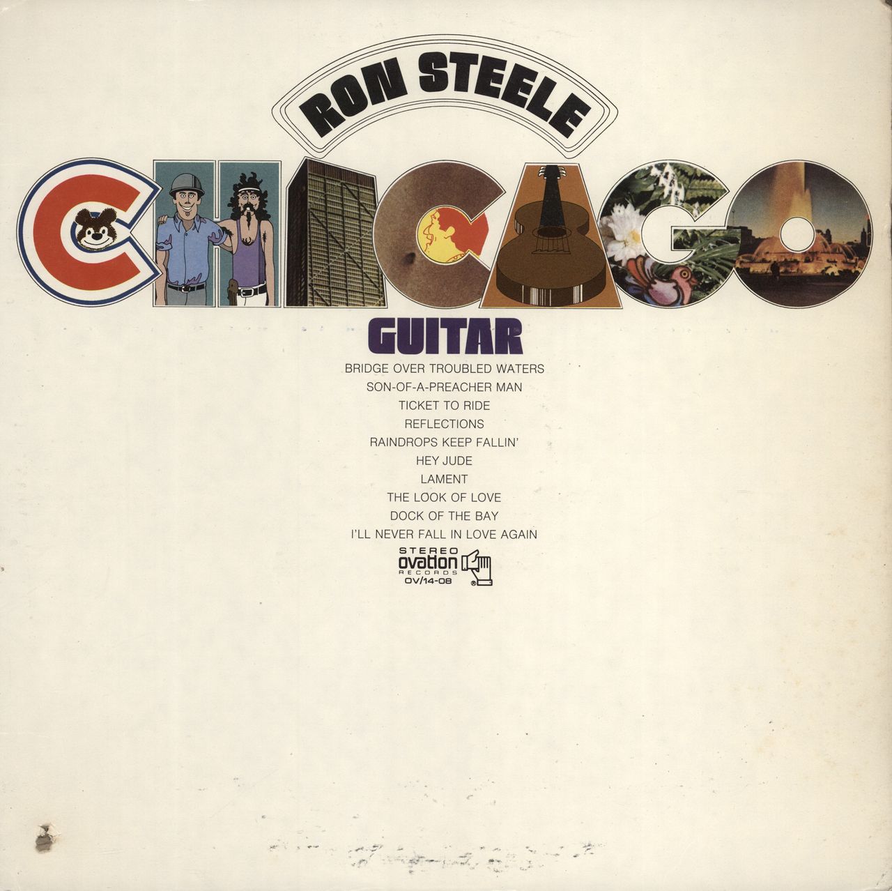 Ron Steele Chicago Guitar US vinyl LP album (LP record) OVQD/14-08