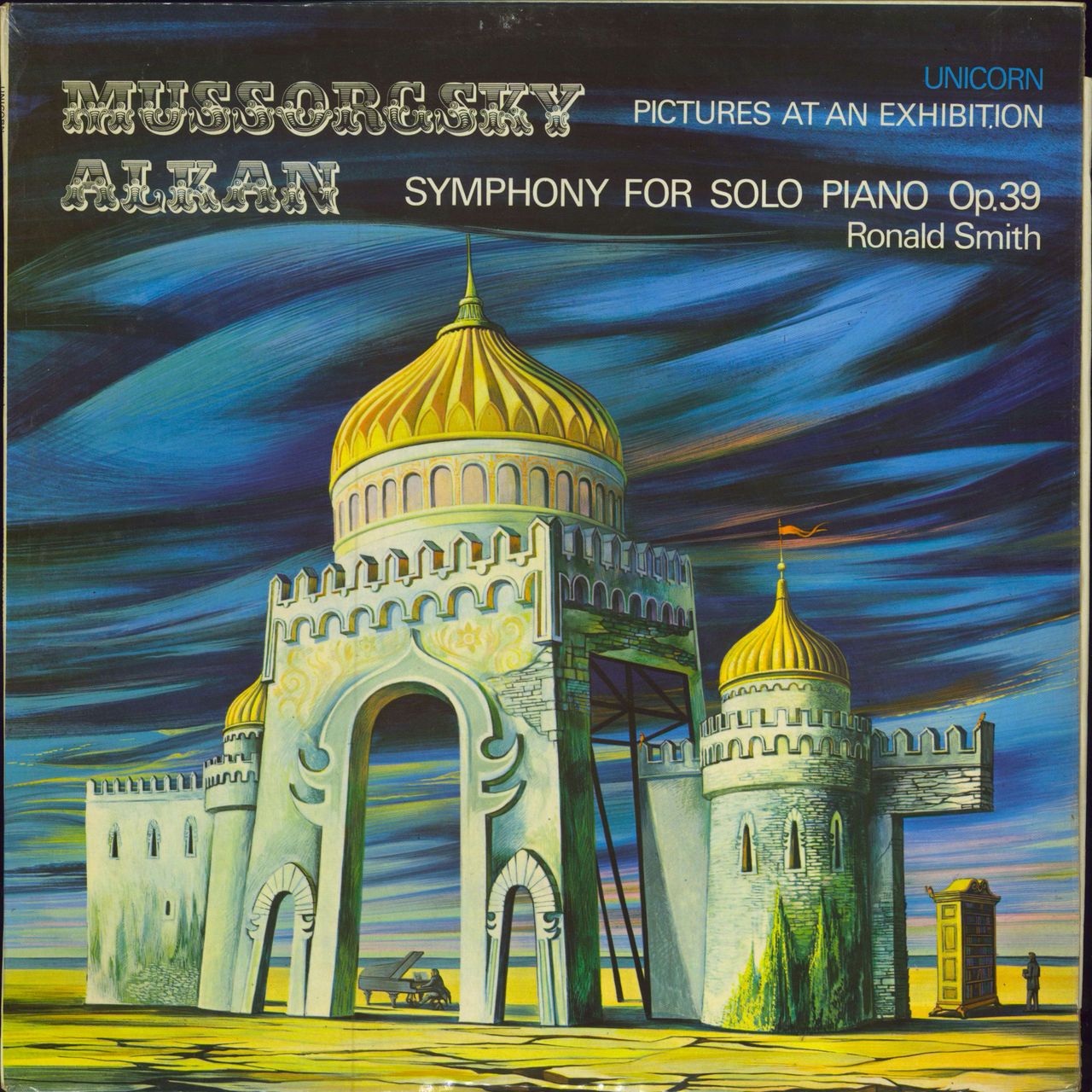 Ronald Smith Mussorgsky: Pictures At An Exhibition / Alkan: Symphony For Solo Piano Op. 39 UK vinyl LP album (LP record) UNS206