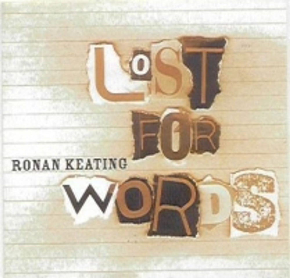 Ronan Keating Lost For Words Mexican Promo CD single (CD5 / 5") CDP201374