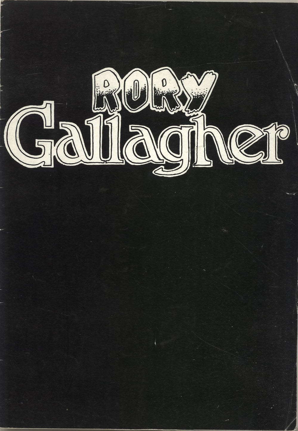 Rory Gallagher 1974 Tour UK tour programme TOUR PROGRAMME