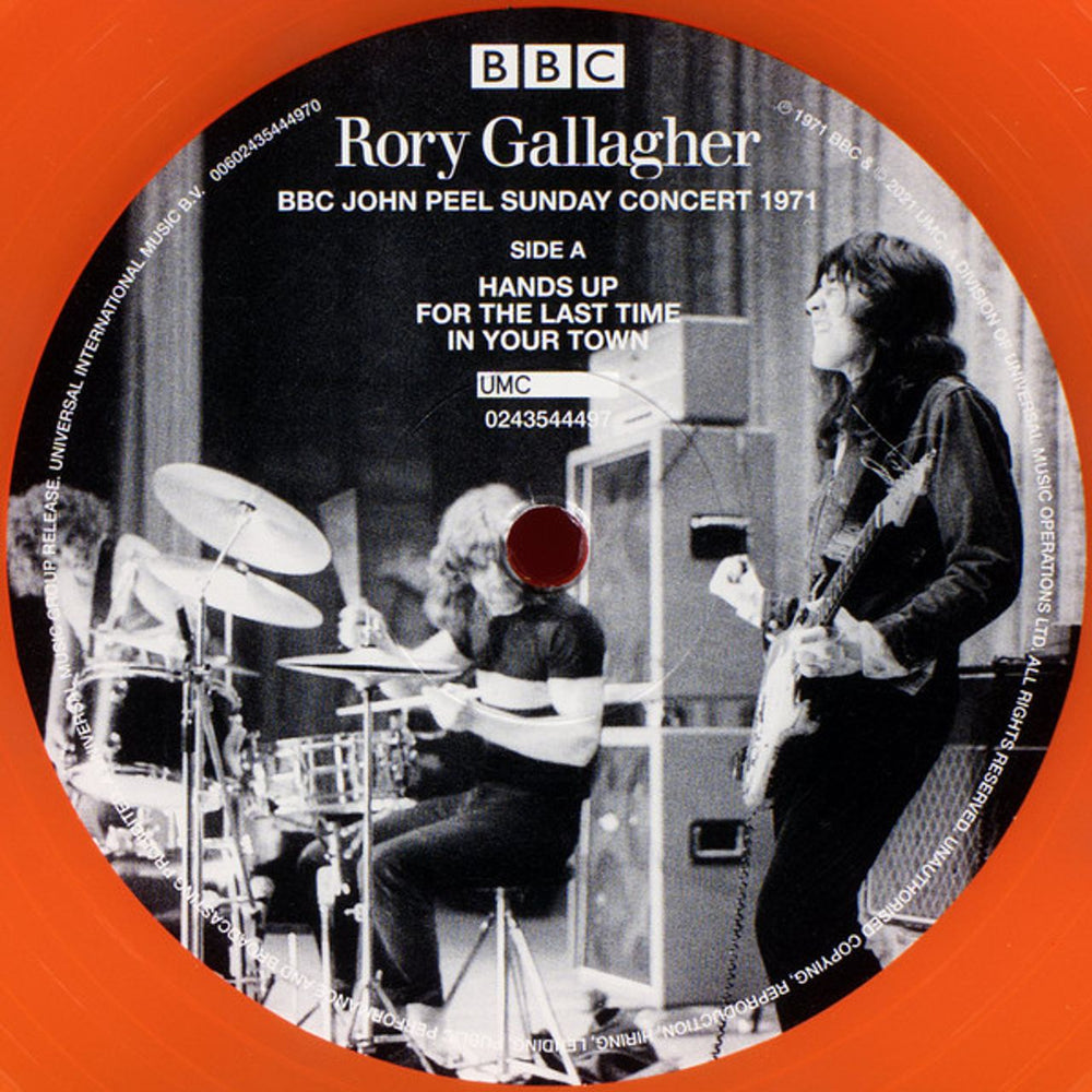 Rory Gallagher BBC John Peel Sunday Concert 1971 - Orange Vinyl - Sealed UK vinyl LP album (LP record) 602435444970