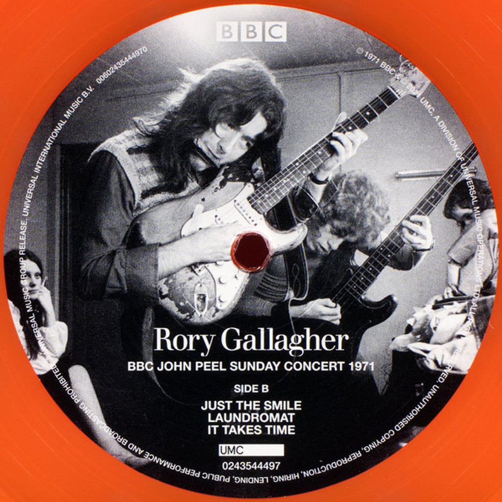 Rory Gallagher BBC John Peel Sunday Concert 1971 - Orange Vinyl - Sealed UK vinyl LP album (LP record)
