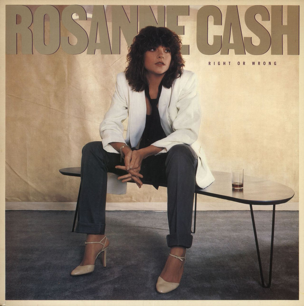 Rosanne Cash Right Or Wrong UK vinyl LP album (LP record) ARL5059