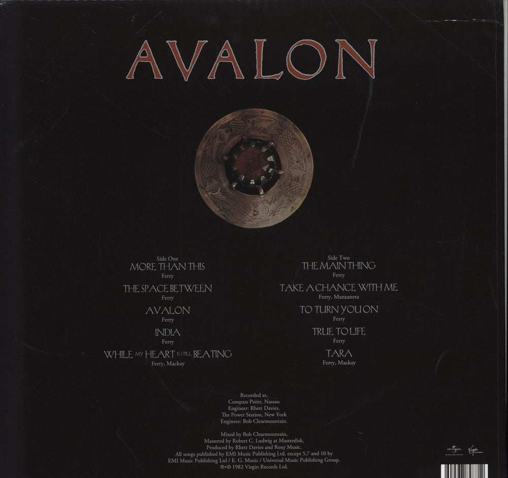 Roxy Music Avalon - 180 Gram Half Speed Master - Oversized P/S UK vinyl LP album (LP record) RXYLPAV787320