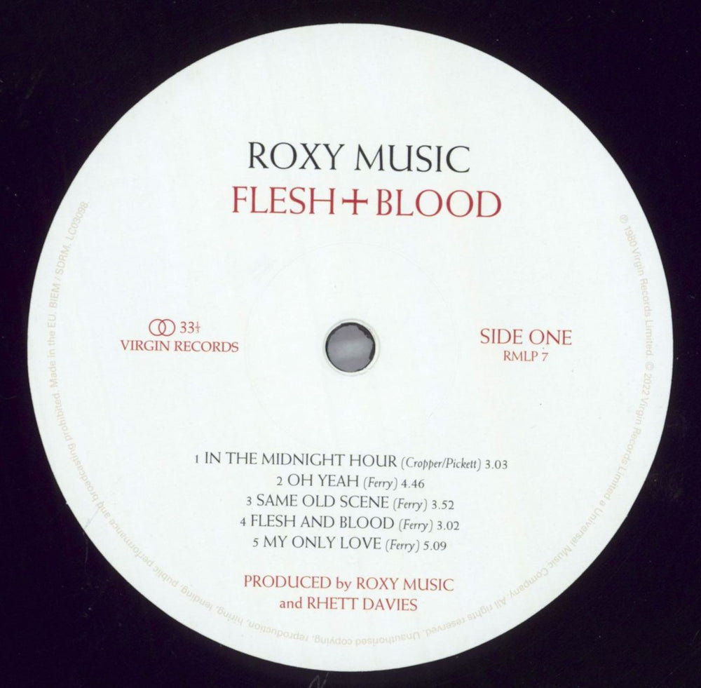 Roxy Music Flesh + Blood - 180 Gram Half Speed Master UK vinyl LP album (LP record) RXYLPFL823695