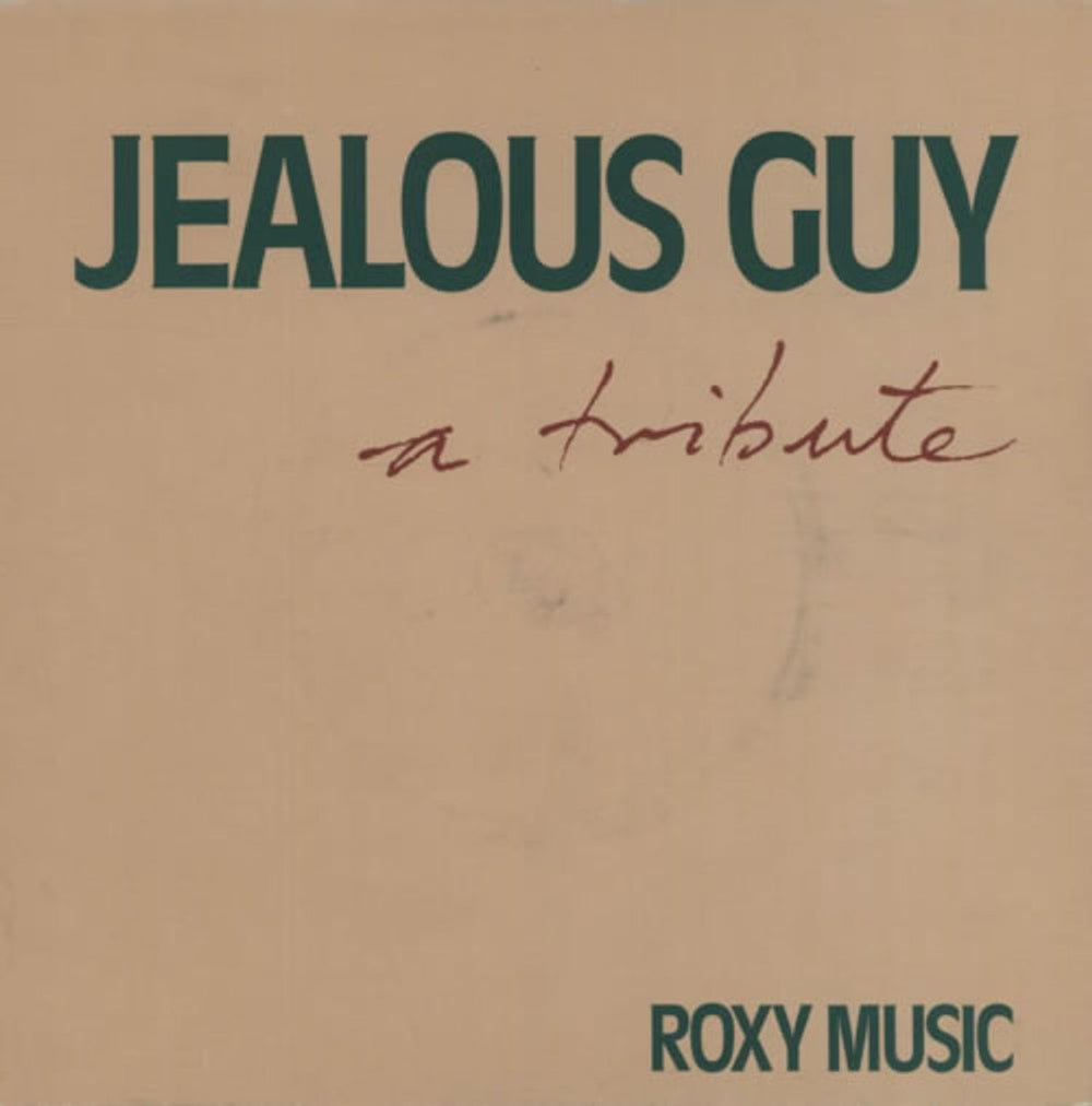 Roxy Music Jealous Guy - P/S French 7" vinyl single (7 inch record / 45) ROXY2