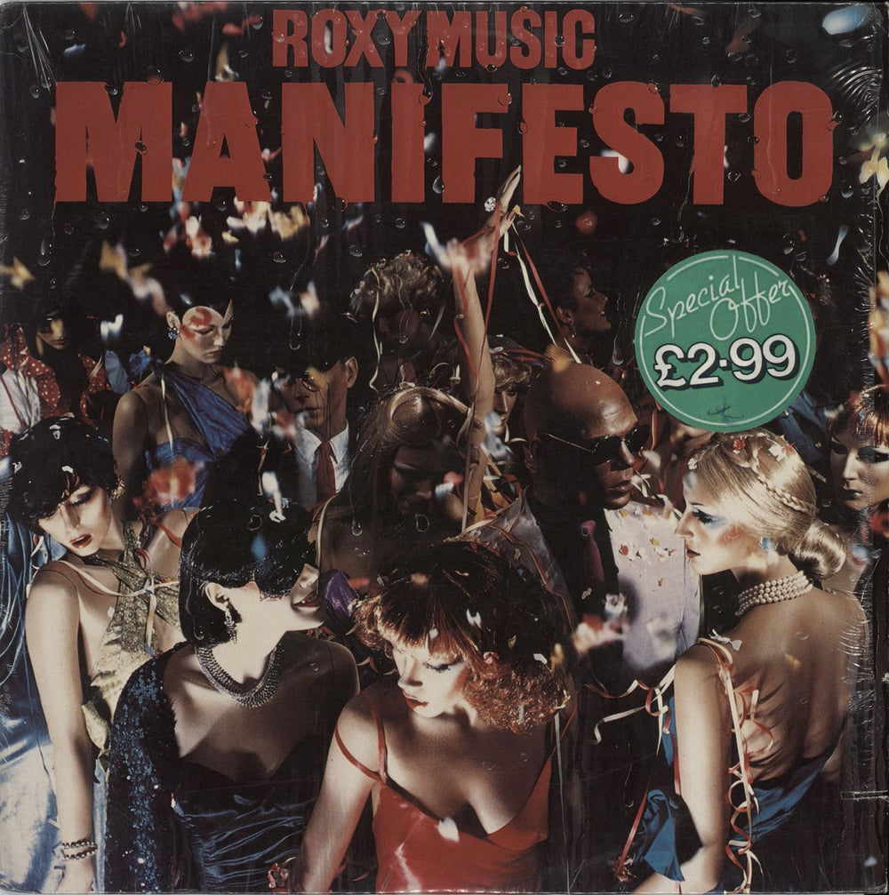 Roxy Music Manifesto - Shrink US vinyl LP album (LP record) SD38-114