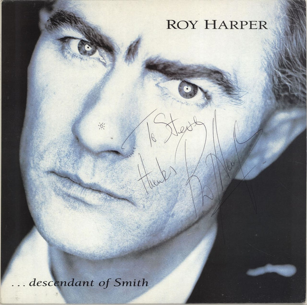Roy Harper ... Descendants Of Smith - Autographed UK vinyl LP album (LP record) EMC3524