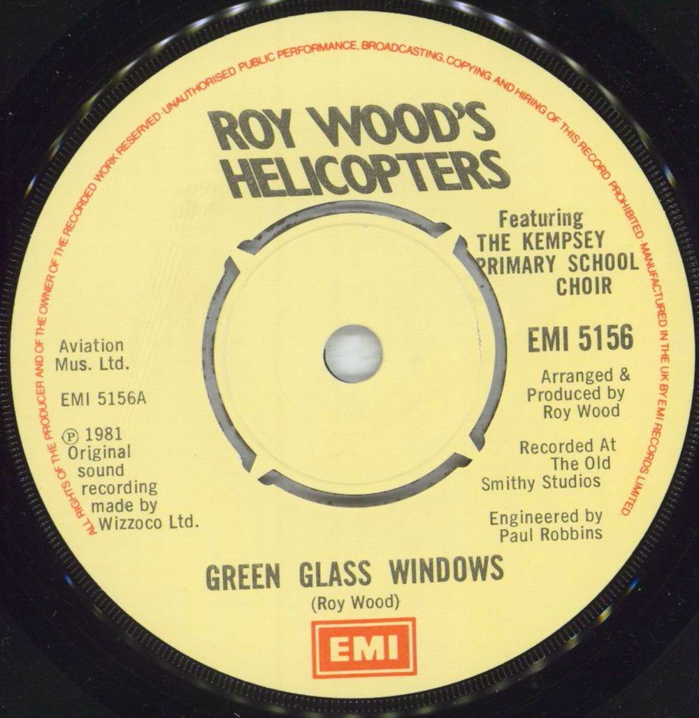 Roy Wood Green Glass Windows - P/S UK 7" vinyl single (7 inch record / 45) RWO07GR824832