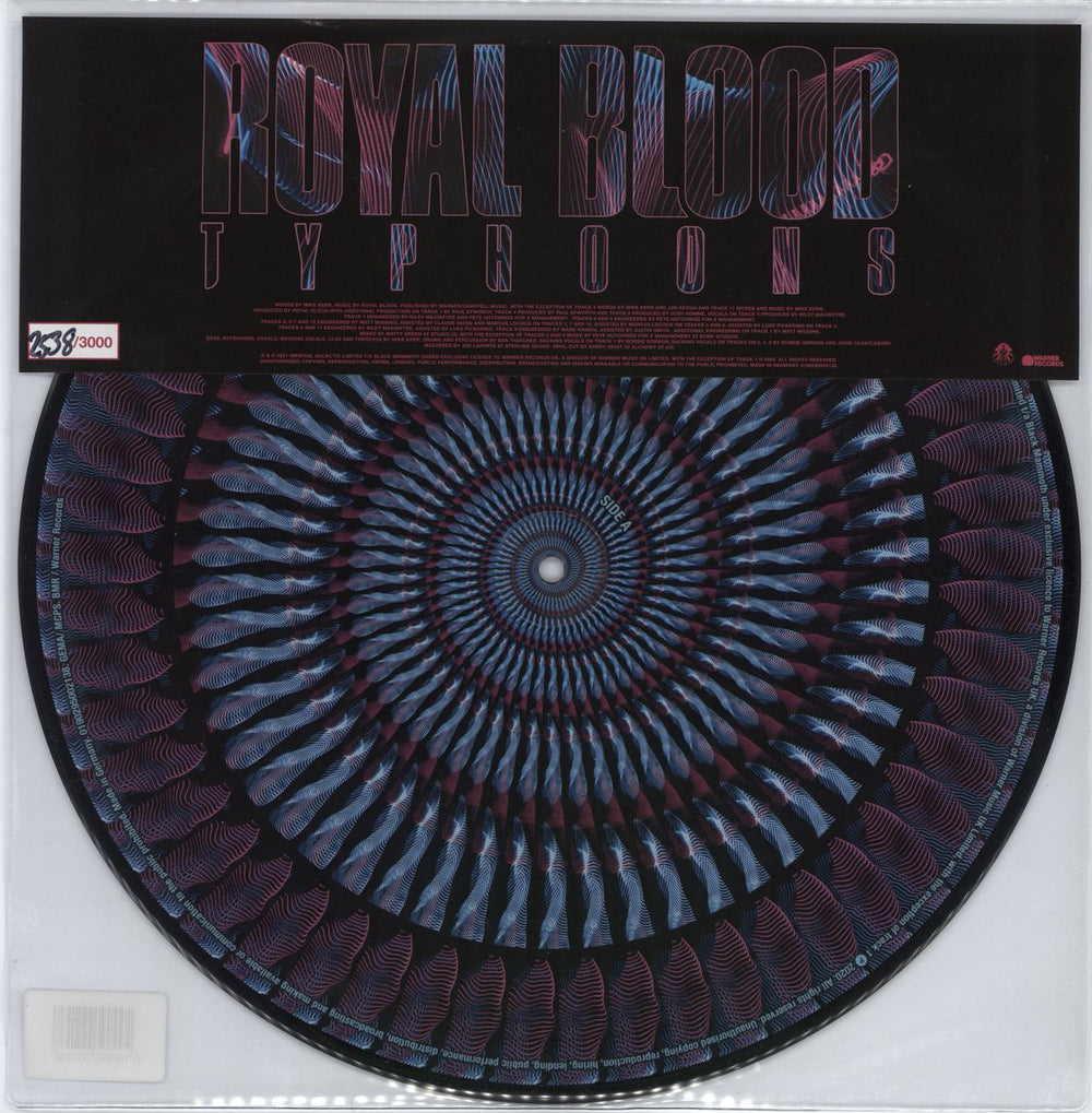 Royal Blood Typhoons + Autographed Print UK picture disc LP (vinyl picture disc album) R-8PDTY778506