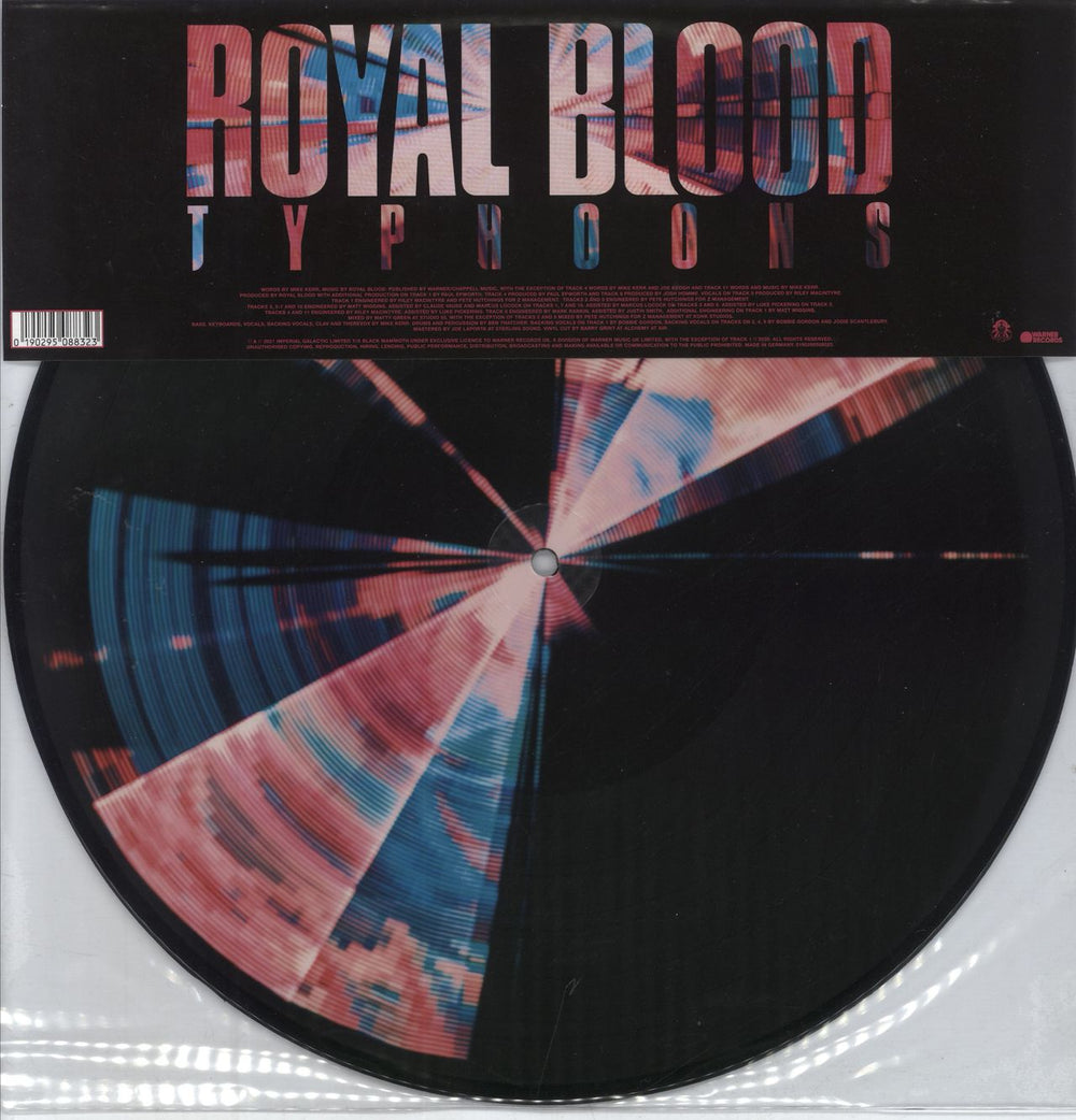 Royal Blood Typhoons - Sealed + Autographed Print UK picture disc LP (vinyl picture disc album) 0190295088323