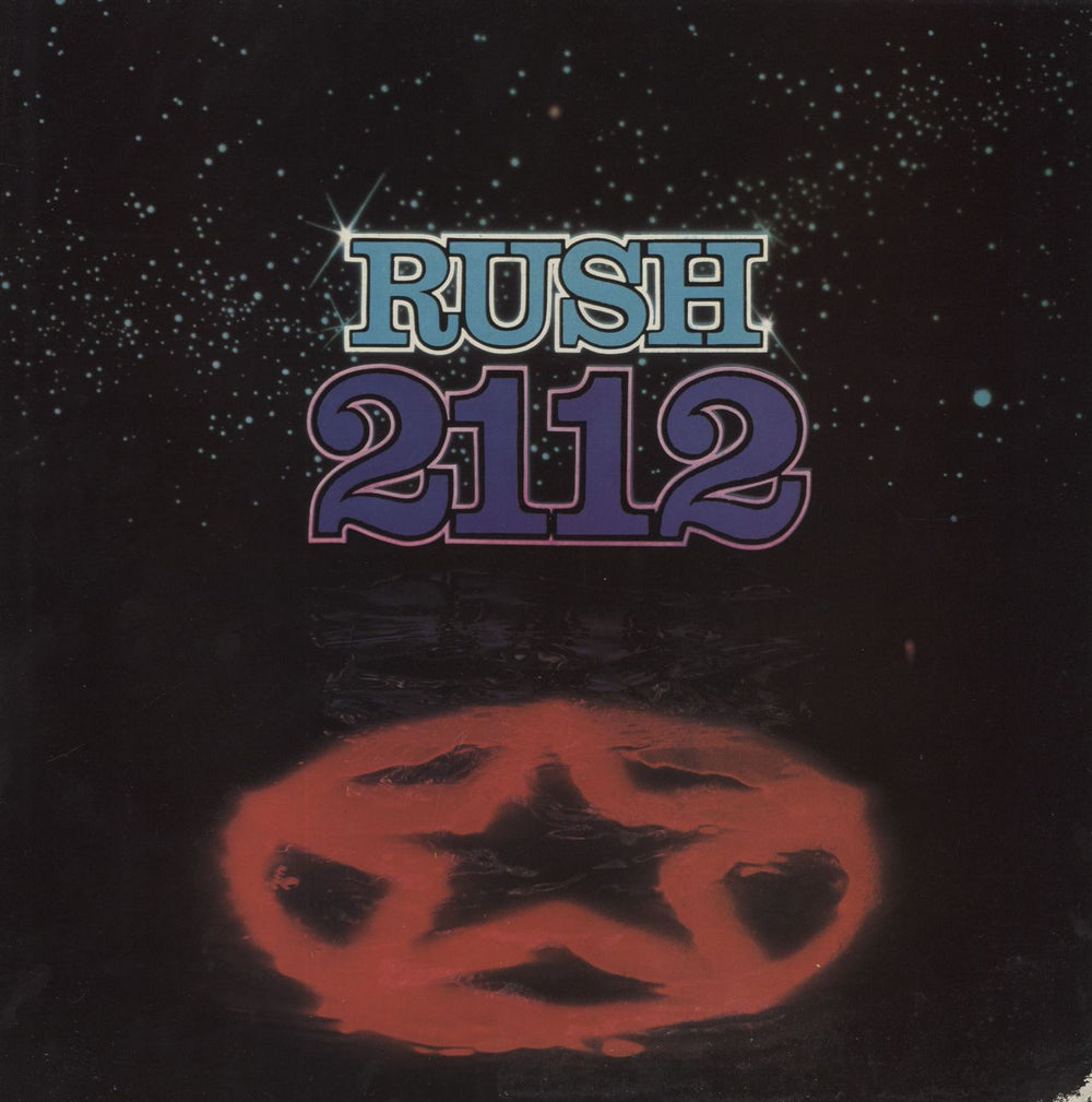 Rush 2112 [Twenty One Twelve] - Gold Star Stamped UK vinyl LP album (LP record) 9100039