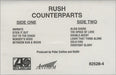 Rush Counterparts US Promo cassette album 82528-4