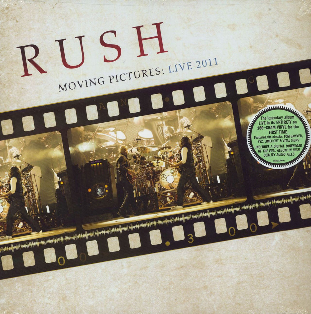 Rush Moving Pictures: Live 2011 - 180gram Vinyl - Sealed US vinyl LP album (LP record) 1686-176601