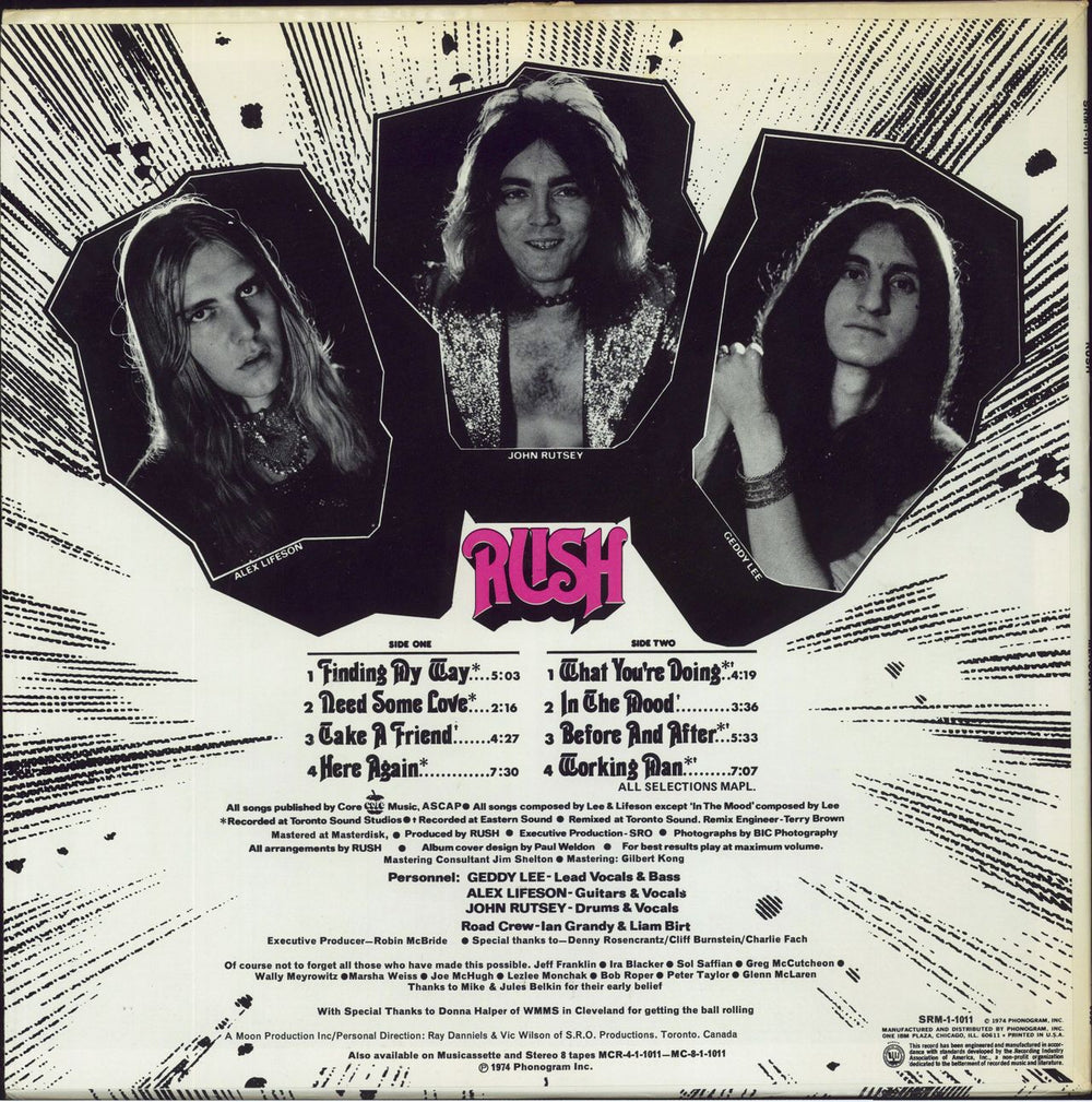 Rush Rush - 1st - Pitman US vinyl LP album (LP record)