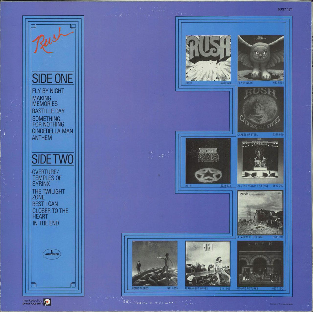 Rush Through Time UK vinyl LP album (LP record)