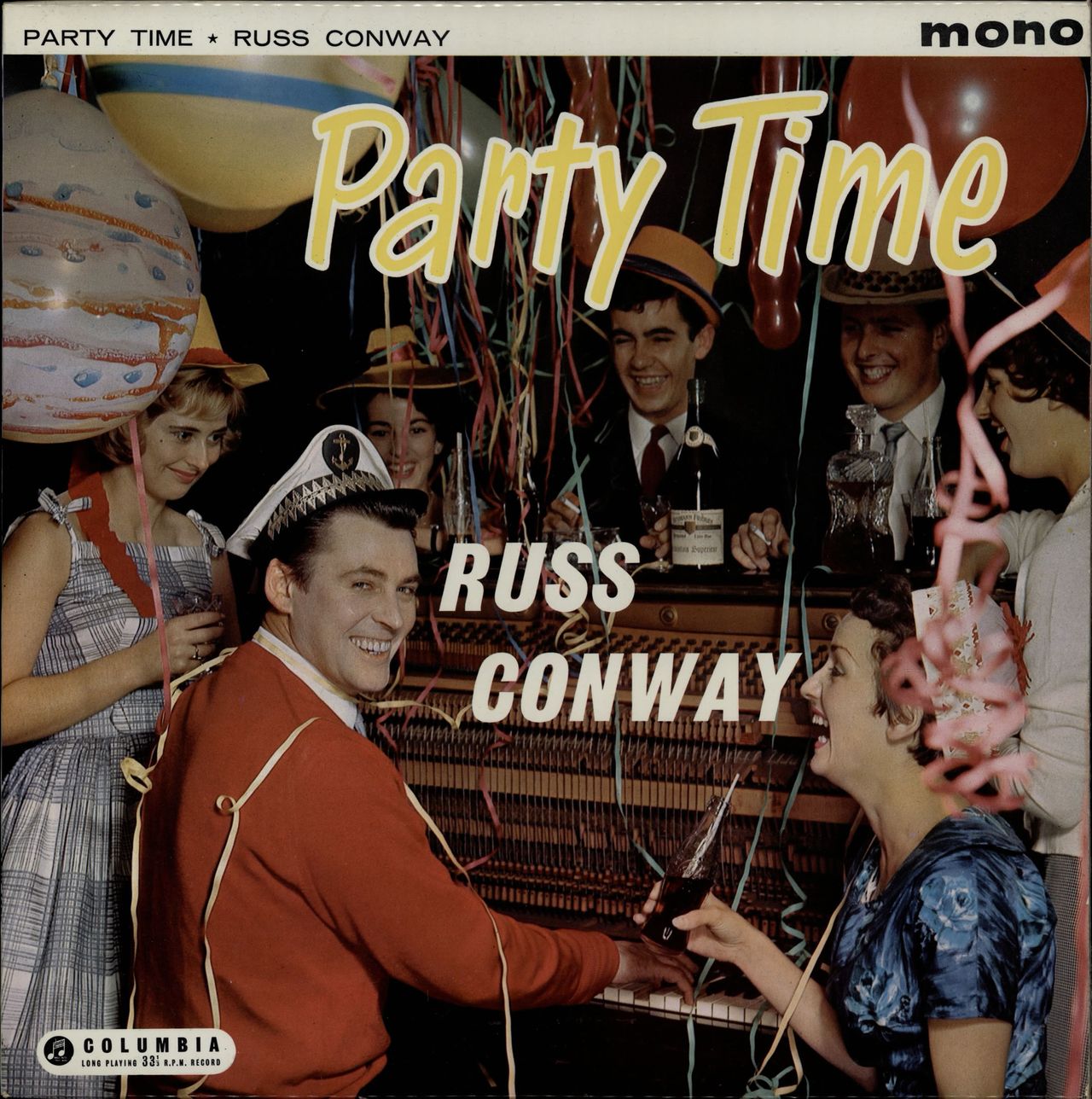 Russ Conway Party Time UK vinyl LP album (LP record) 33SX1279