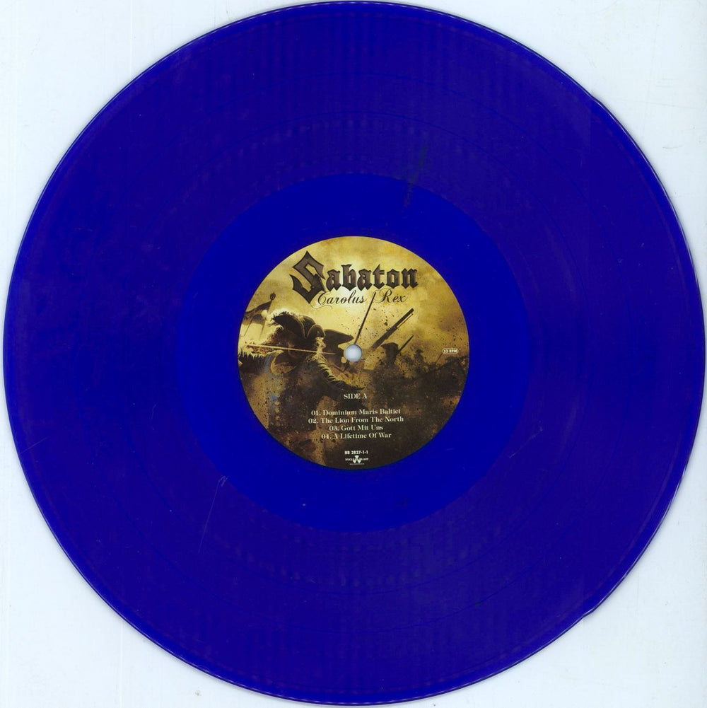 Sabaton Carolus Rex - Blue Vinyl German 2-LP vinyl record set (Double LP Album) 0BB2LCA806401