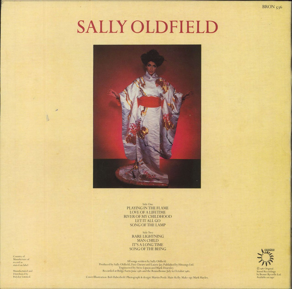 Sally Oldfield Playing In the Flame UK vinyl LP album (LP record)