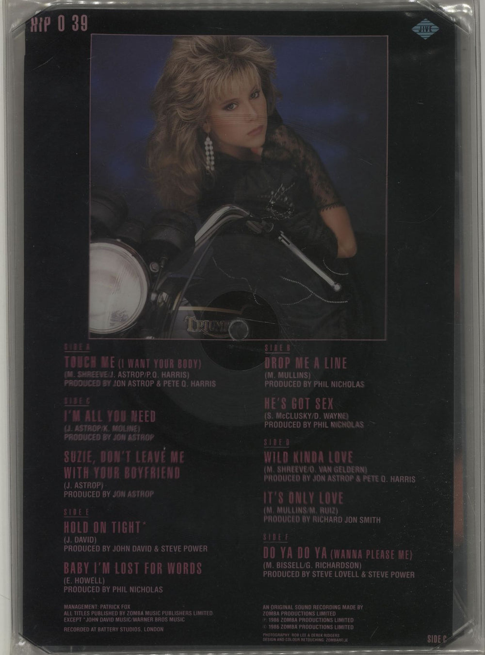 Samantha Fox Touch Me - Triple Picture Disc Pack UK shaped picture disc (picture disc vinyl record) FOXSHTO08110