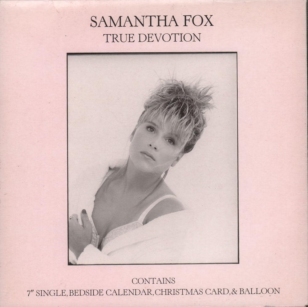 Samantha Fox True Devotion - Christmas Pack UK 7" vinyl single (7 inch record / 45) FOXYB8