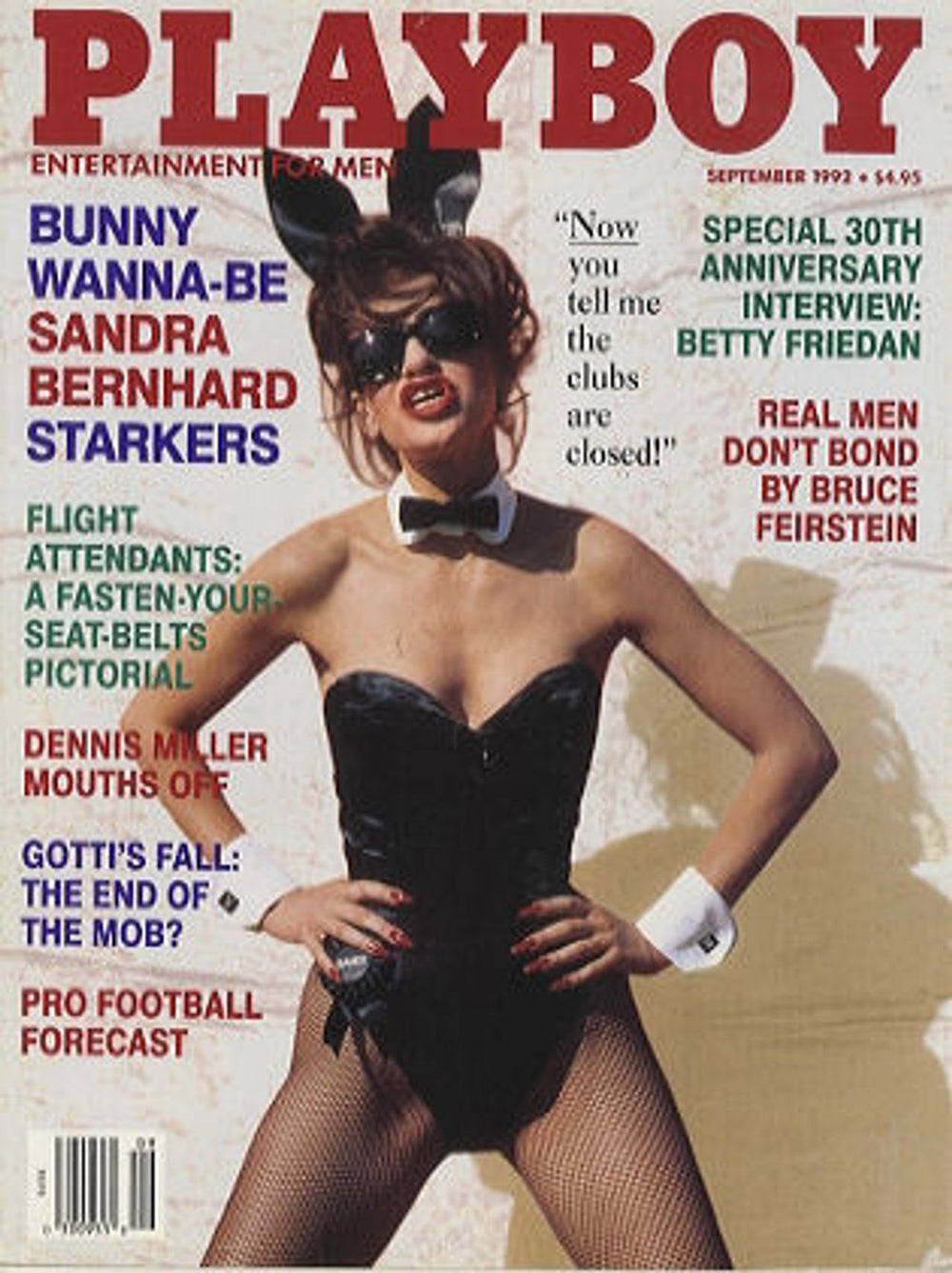 Sandra Bernhard Playboy US Promo magazine SEPTEMBER 1992