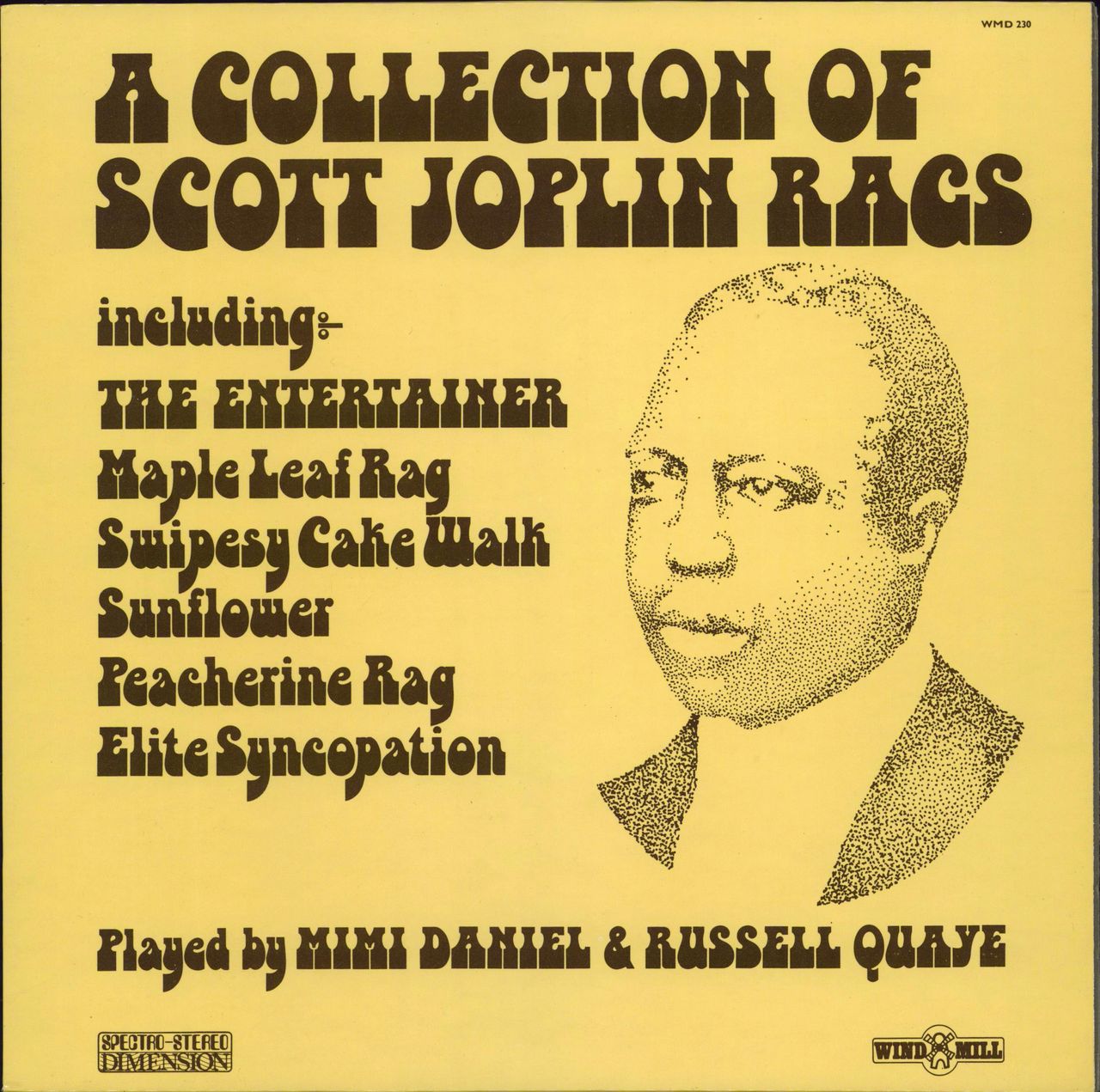 Scott Joplin A Collection Of Scott Joplin Rags UK vinyl LP album (LP record) WMD230