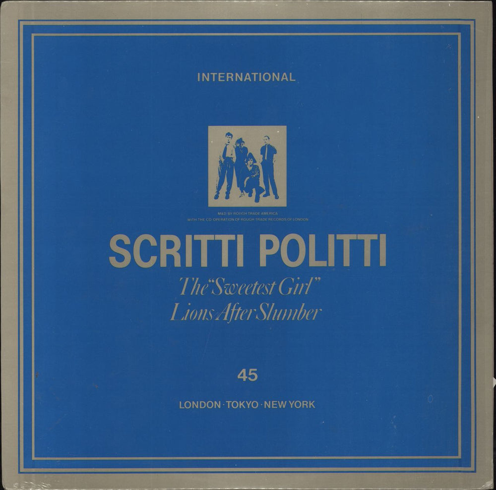 Scritti Politti The "Sweetest Girl" US 12" vinyl single (12 inch record / Maxi-single)