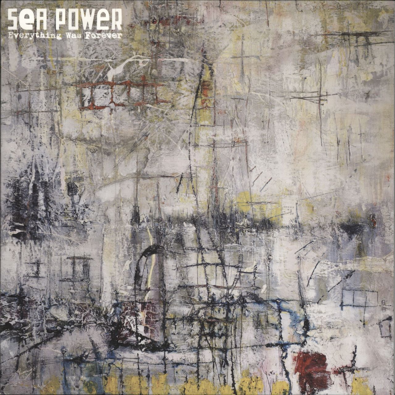 Sea Power Everything Was Forever - Yellow vinyl + Artwork print UK vinyl LP album (LP record) GCR020VI